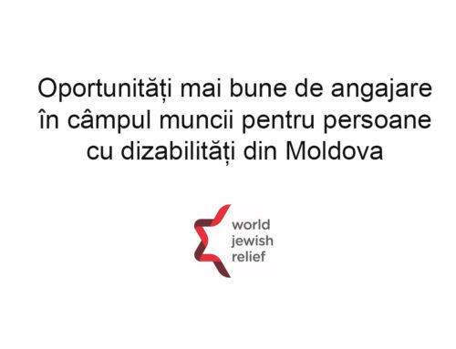 Oportunități mai bune de angajare în câmpul muncii pentru persoane cu dizabilități din Moldova