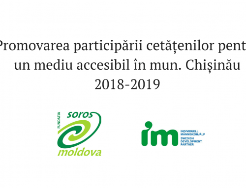 Promovarea participării cetățenilor pentru un mediu accesibil în mun. Chișinău